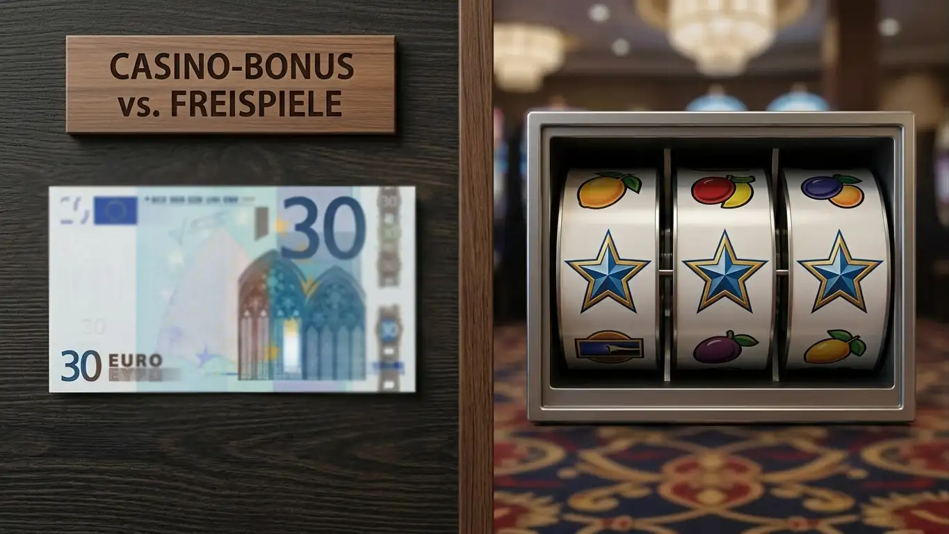 Vergleich von Cash-Bonus und Free-Spins-Strukturen nebeneinander