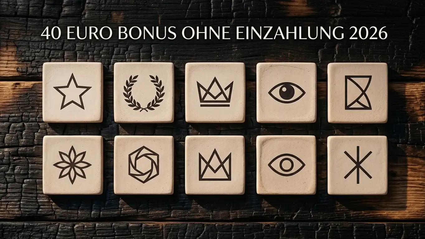 Vergleichstafel mit zehn Offshore-Casino-Marken für 40-€-Bonus ohne Einzahlung