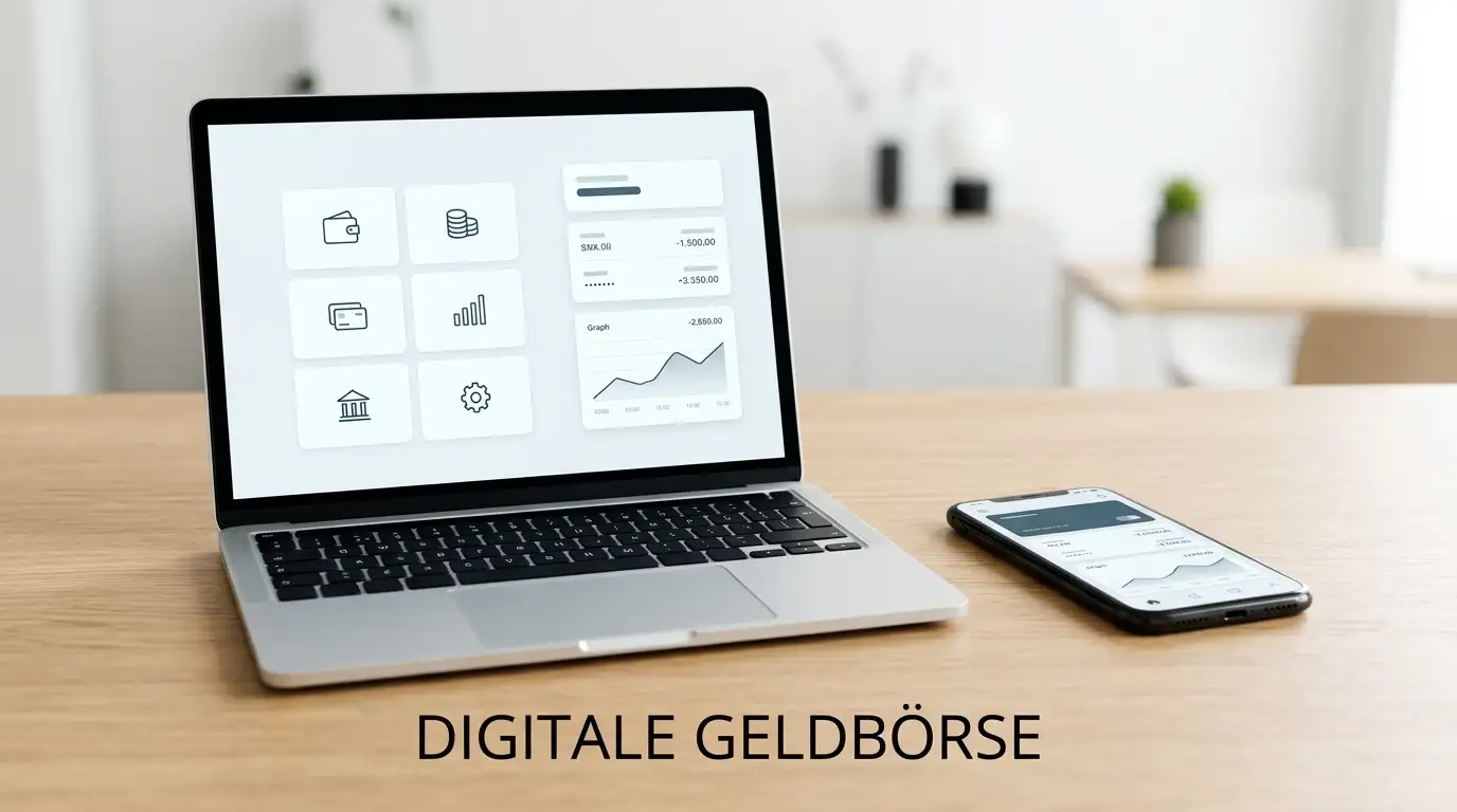Digitale Geldbörse und Casino-Kassenbereich