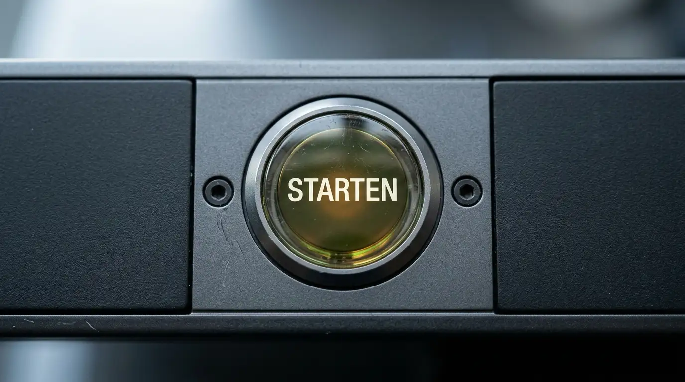 Nahaufnahme einer Spieloberfläche mit einzelner Startfläche