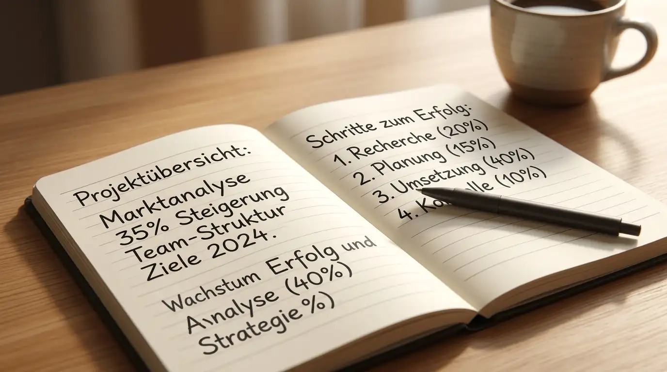 Notizblock mit handschriftlicher Berechnung von Bonusbedingungen