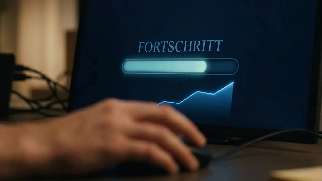 Abstrakte Darstellung von Bonus-Fortschritt und Umsatzbedingungen im Bitcoin-Casino