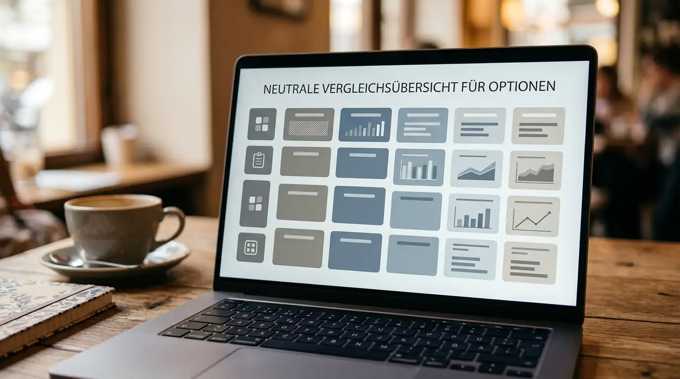 Sieben Bitcoin-Casinos nebeneinander in einer Vergleichsmatrix mit Lizenz und Auszahlung