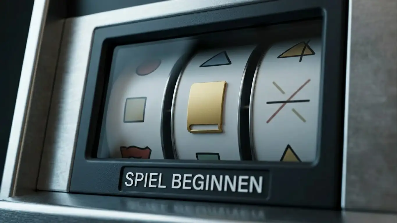 Walzen eines Spielautomaten mit einem goldenen Buchsymbol