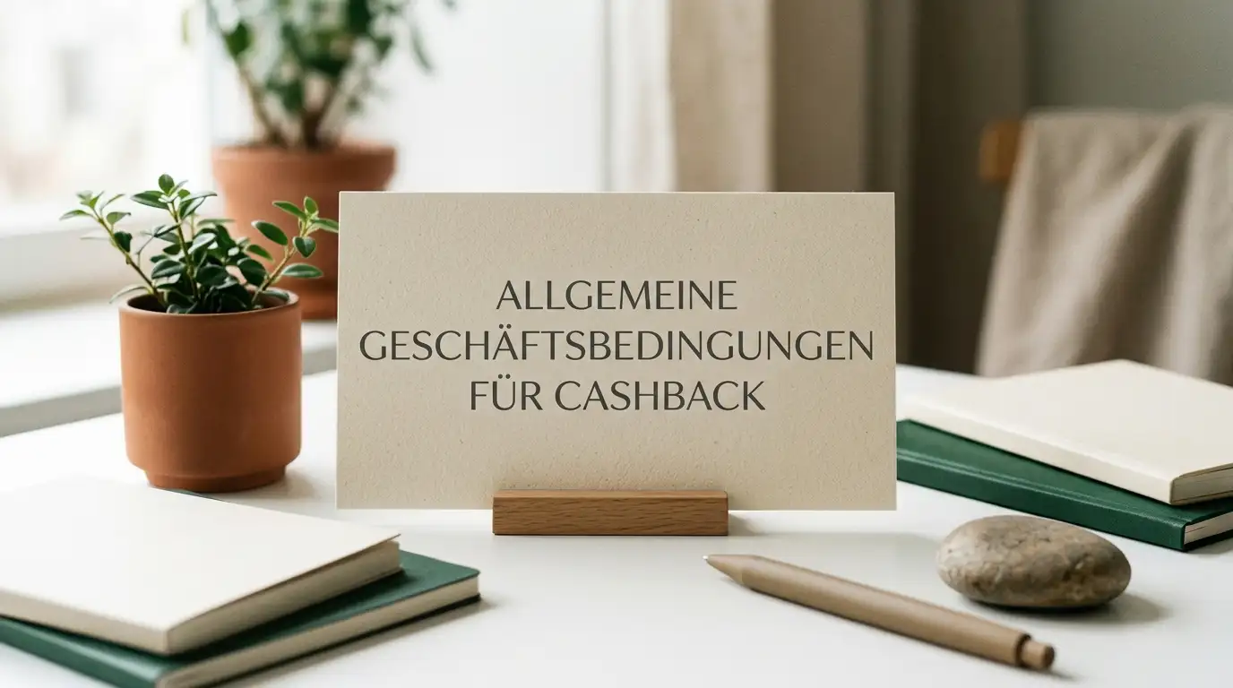 Offene Bonus-AGB mit hervorgehobenen Absätzen zu Umsatzbedingungen und Obergrenzen auf einem Holztisch