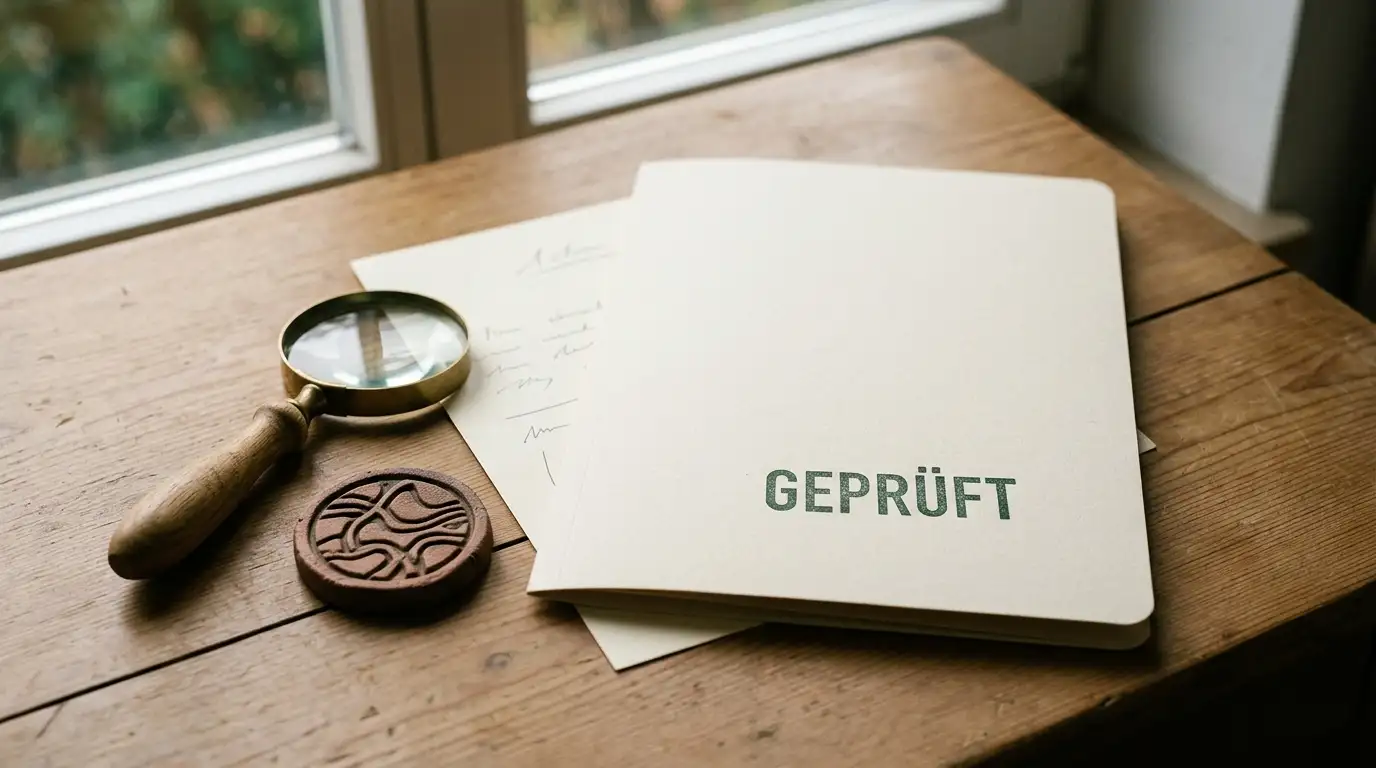Notizen zur dokumentierten Katalogprüfung