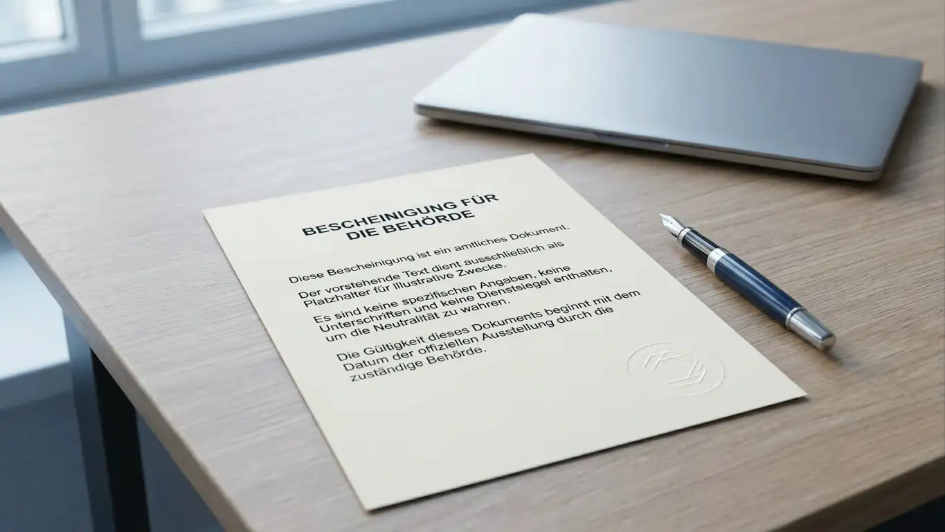 Amtliches deutsches Glücksspieldokument mit Stempel als Sinnbild der GGL-Aufsicht