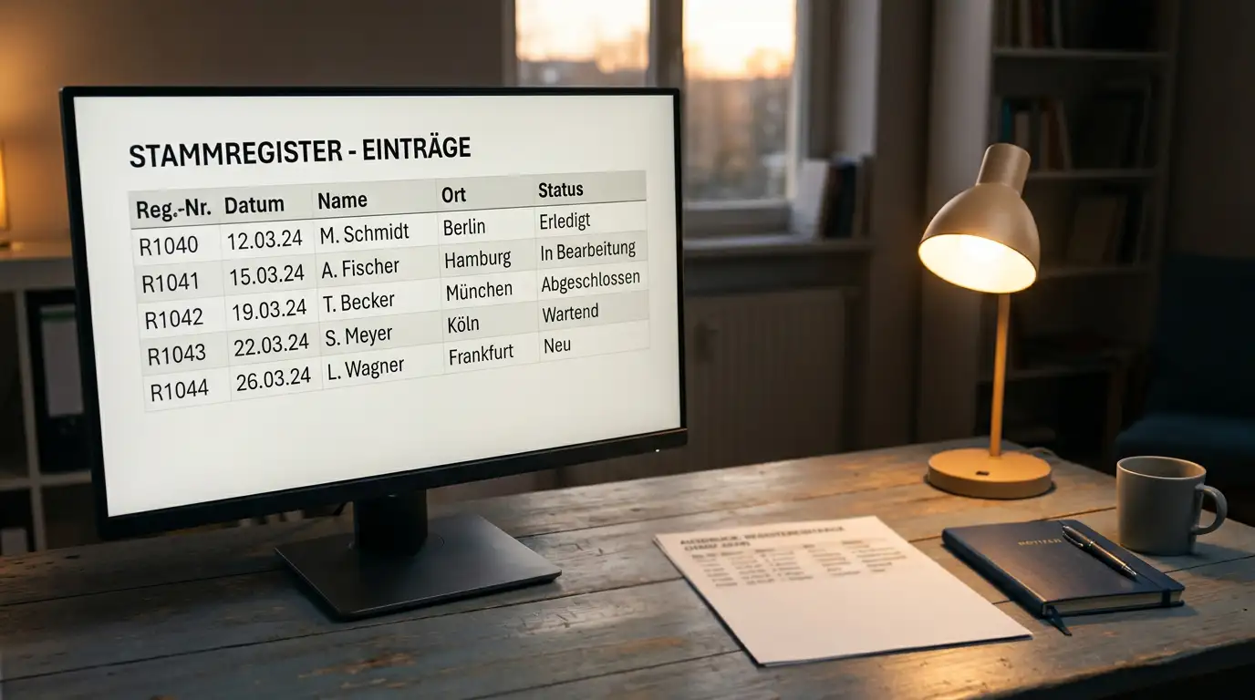 Desktop-Bildschirm mit Whitelist-Eintrag und daneben liegendem Ausdruck einer Lizenz