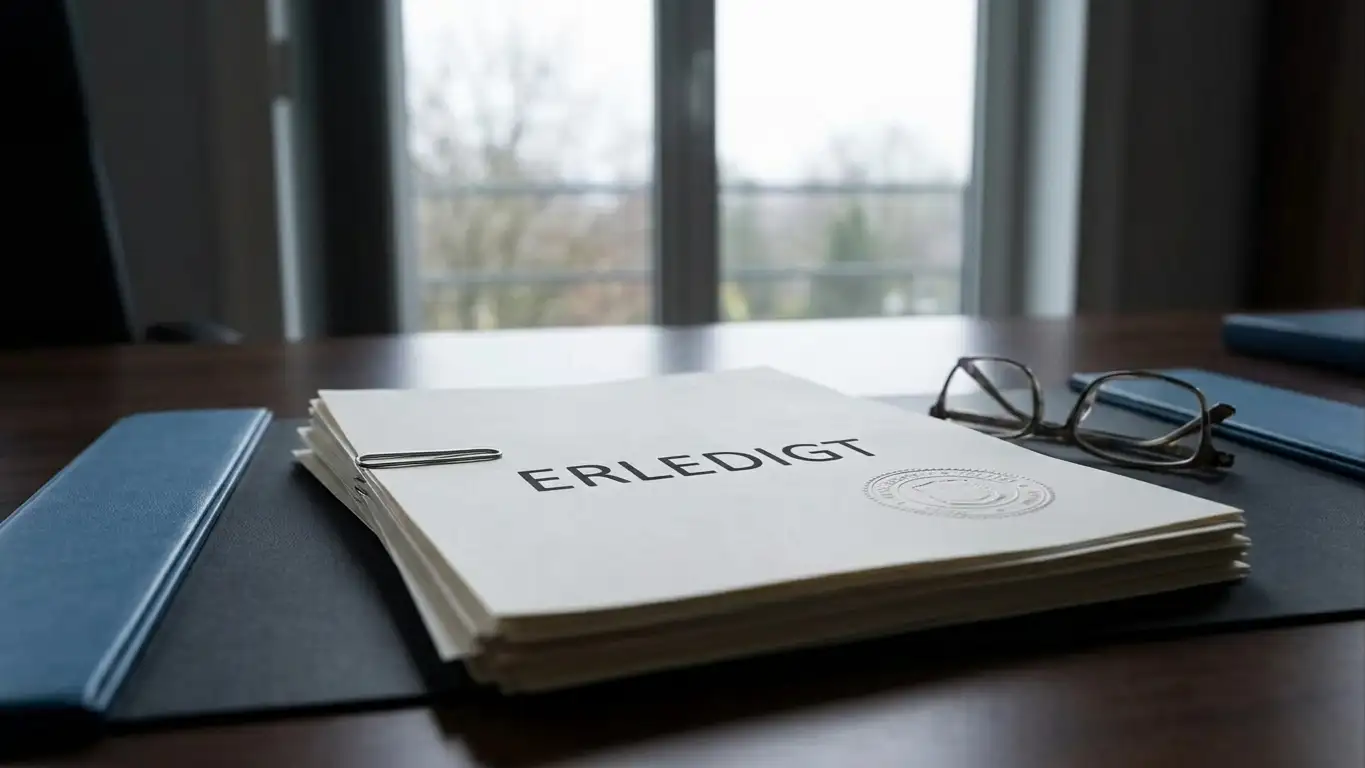 Amtliches Dokument zum deutschen Glücksspielrecht auf einem Schreibtisch