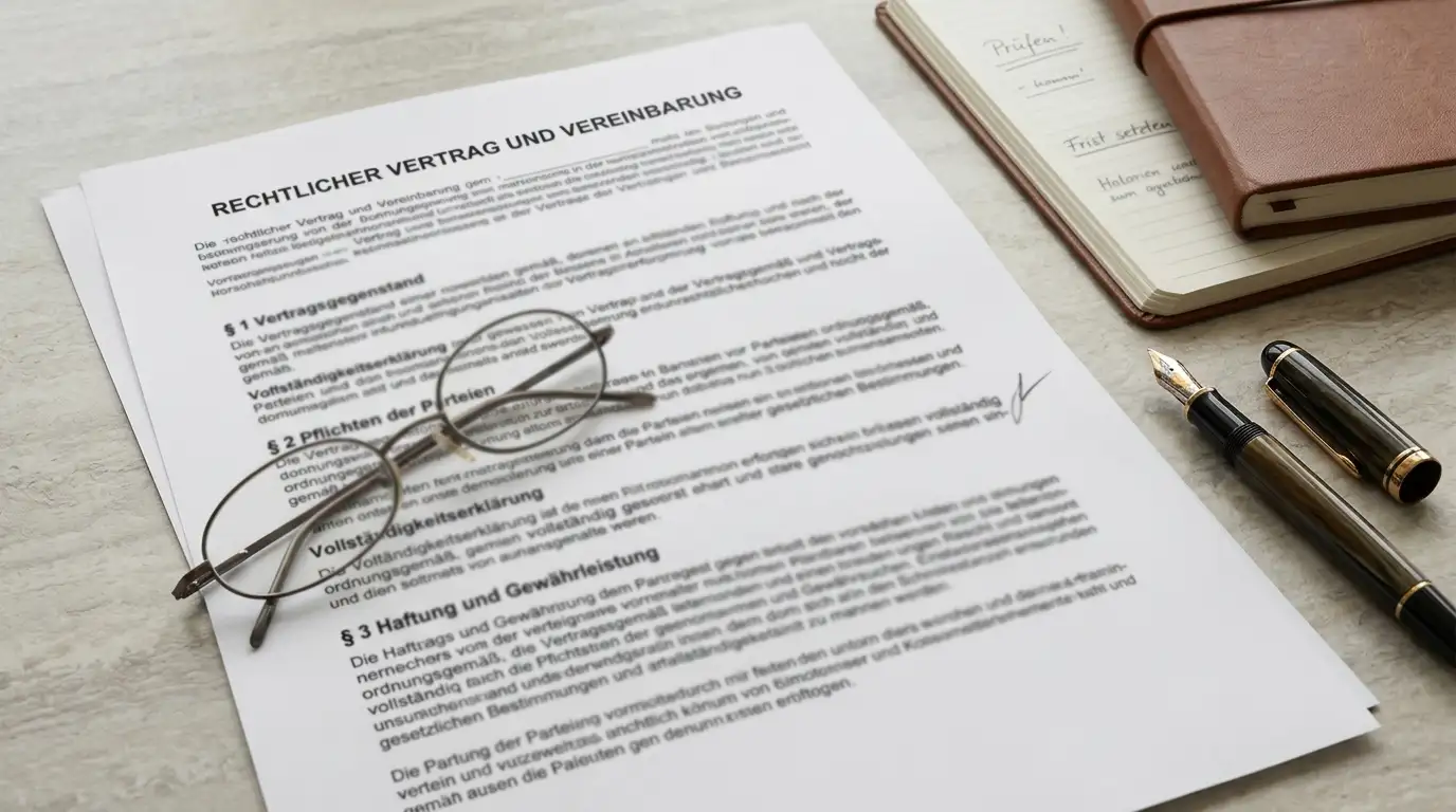 Gedrucktes Gesetzesdokument mit Lesebrille und Notizen zum deutschen Einsatzlimit