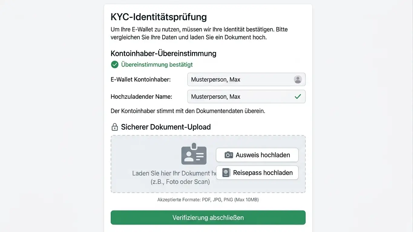 Jeton Wallet und KYC