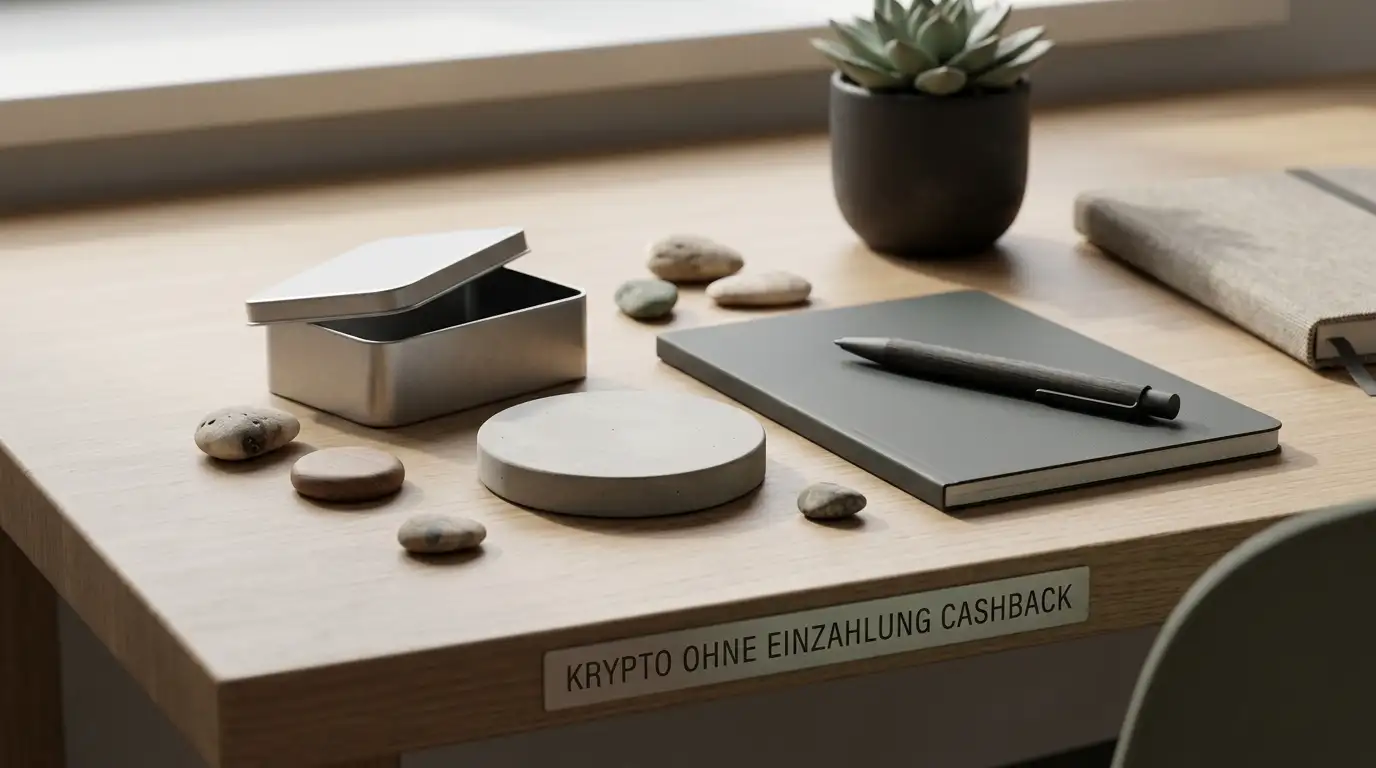 Eine Hand mit einem Smartphone vor unscharfem Krypto-Währungs-Hintergrund, neutral und ohne Branding