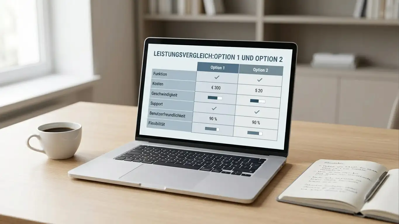 Laptop mit geöffneter Vergleichsübersicht legaler deutscher Automaten-Anbieter