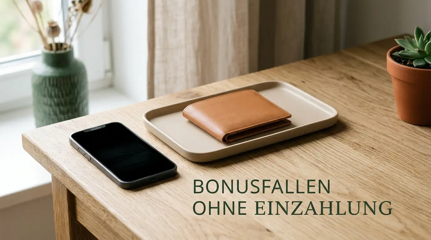 Lupe über Casino-AGB-Kleingedrucktem — typische Bonusfalle