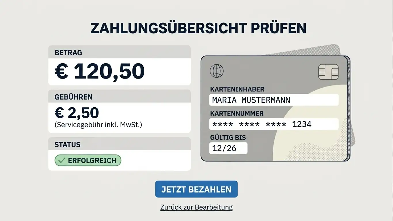 Verständliche Zahlungsübersicht