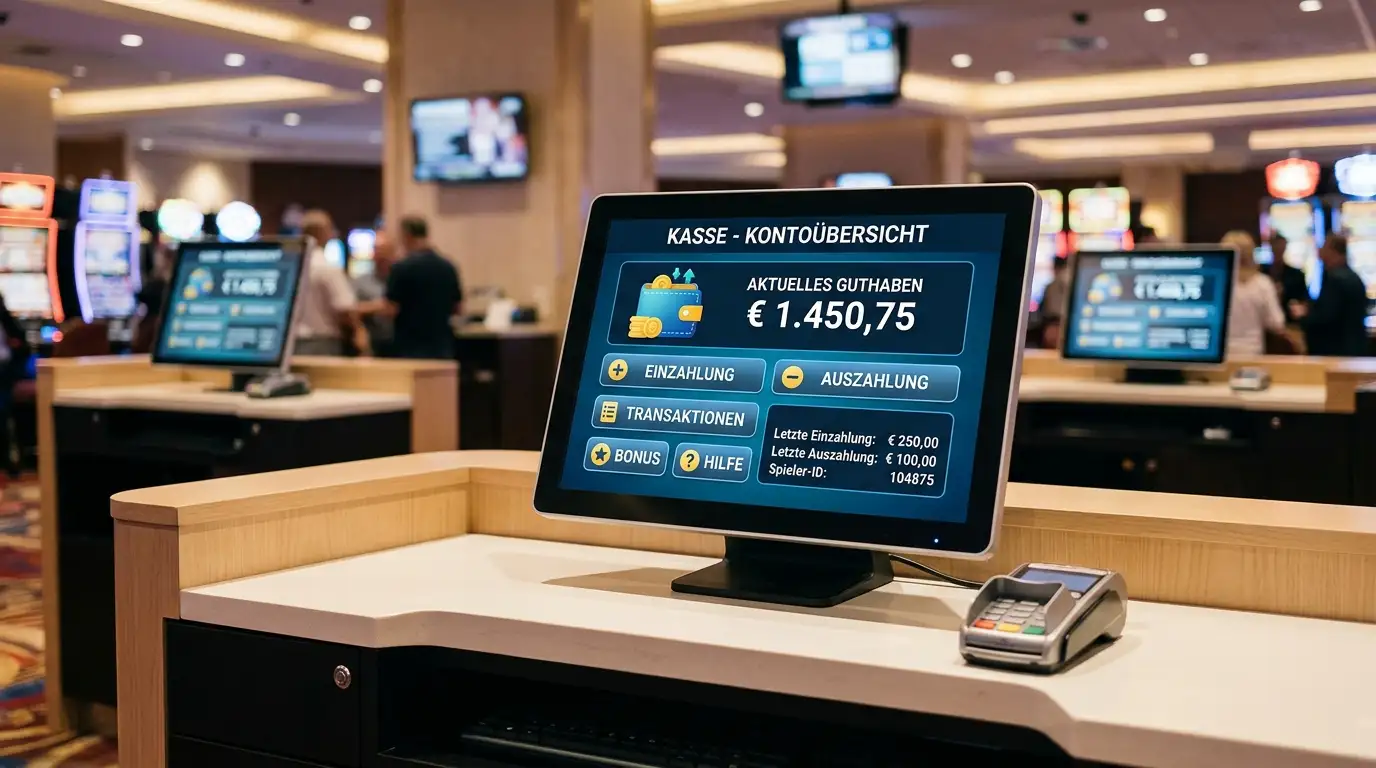 Kassenansicht eines Casinos mit Skrill-Auswahl