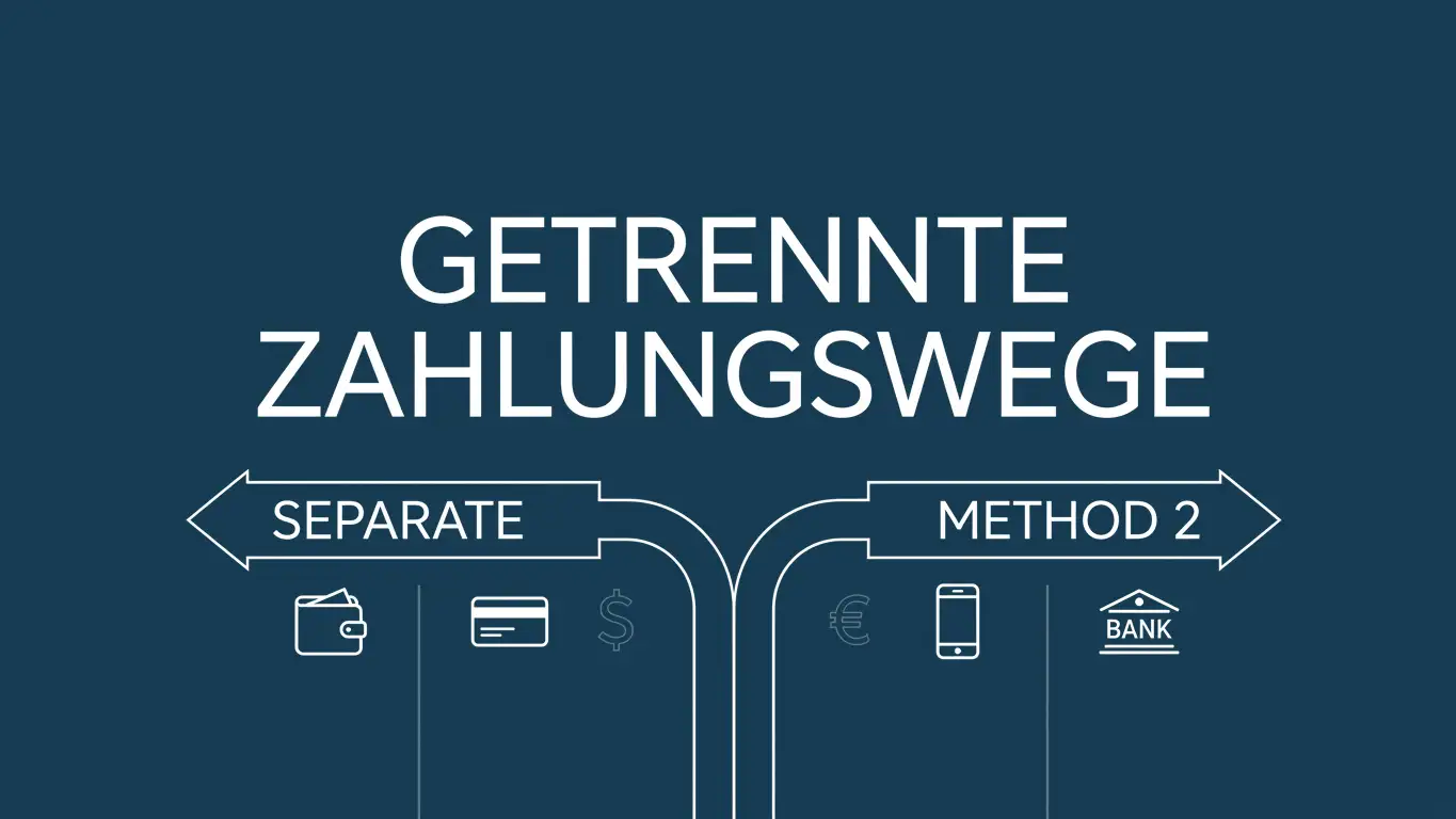 Getrennte Zahlungswege: verschiedene Optionen zur Bezahlung