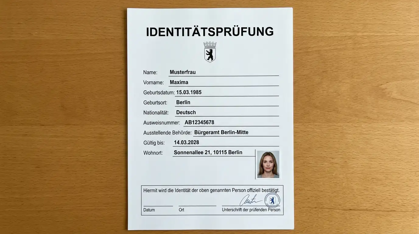 Identitätsprüfung - Sicherheit und Vertrauen