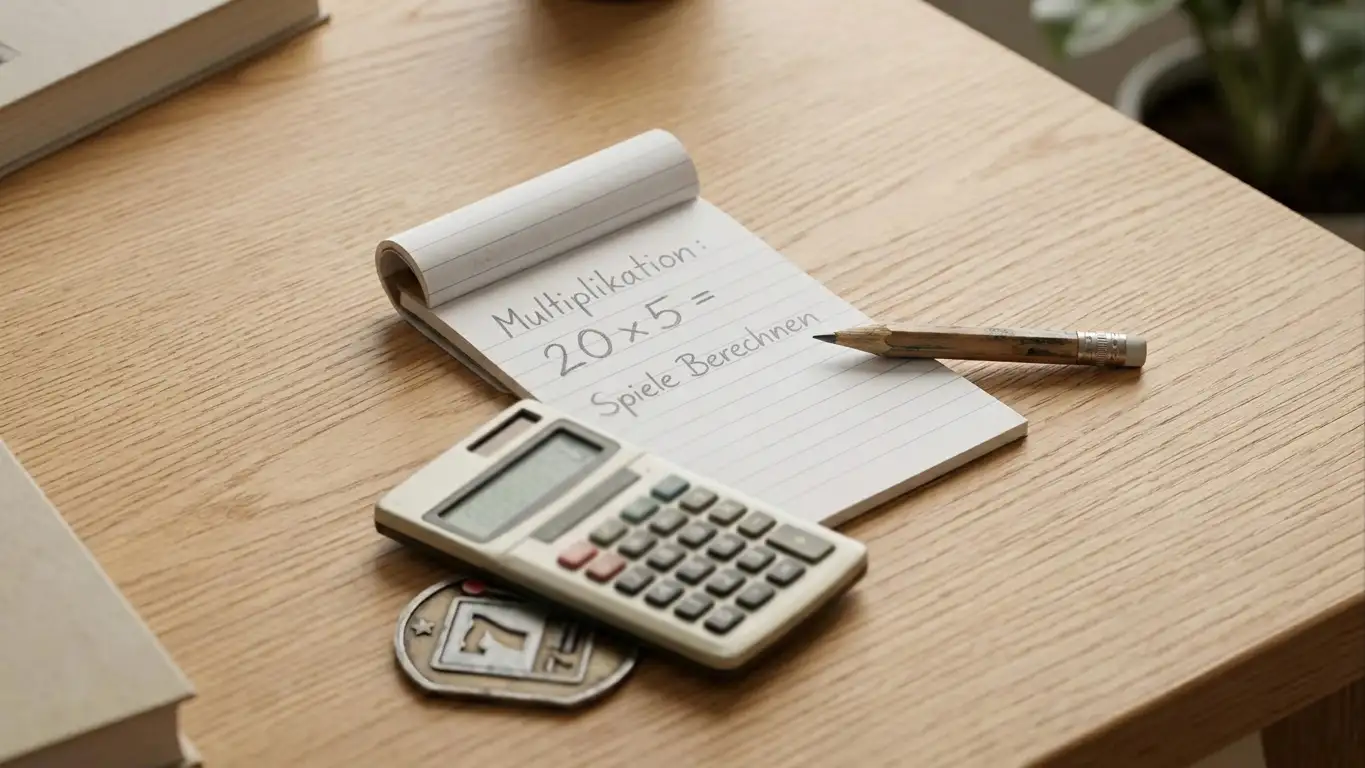 Rechenheft und Stift zur Wagering-Mathematik